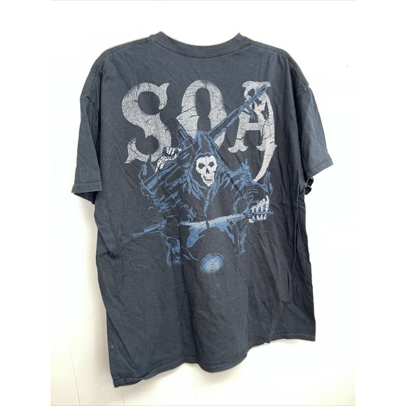 Authentic Sons‎ of Anarchy Mens Reaper Riding T-shirt XL - Picture 1 of 7